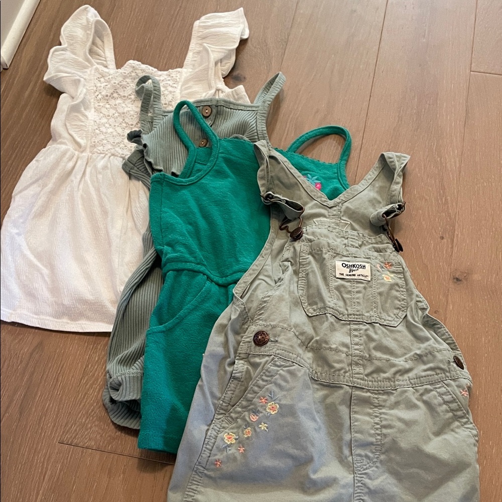 OshKosh B'gosh Floral Overalls and Rompers